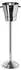 Fink Edelstahl Flaschenkühler mit Ständer 82 cm 2-tlg. Set einwandig für 1-2 Flaschen