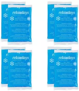 Relaxdays Gel Kalt-Warm-Pads, wiederverwendbar, 16er-Set (10051963_0)
