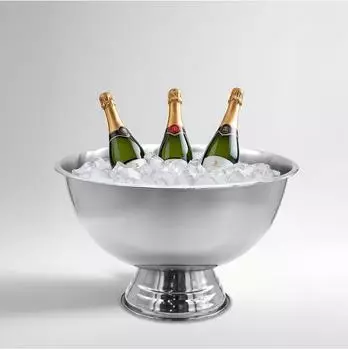 Spetebo Champagnerschale Edelstahl poliert, Ø 40cm, bis 6 Flaschen