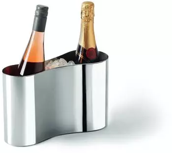 Philippi Flaschenkühler Edelstahl 2 Flaschen L 29 x B 11 x H 18 cm