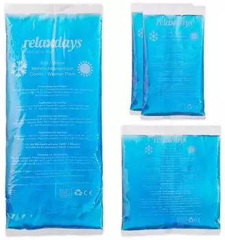 Relaxdays Kühlpad-Set 4er blau (10039565_0)