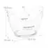 Relaxdays Wein- und Sektkühler Eiseimer 8l transparent, 4er-Set