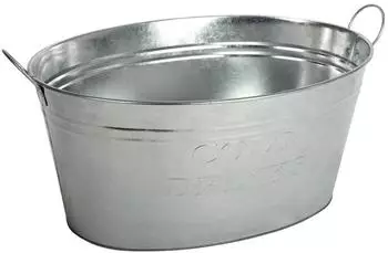 Buri Zinkwanne XL Getr&auml;nkek&uuml;hler/Pflanzgef&auml;&szlig; 24L (77514)