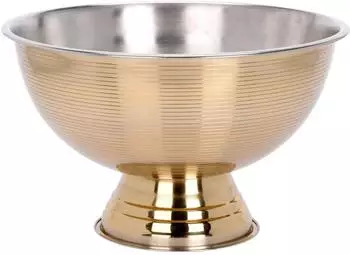 Excellent Houseware Servierschale gold, Metall, 39cm (54731)