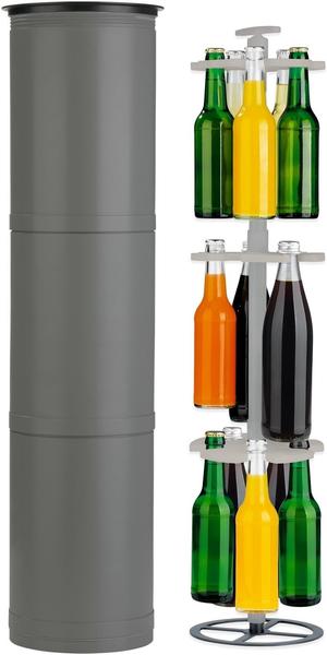 EASYmaxx Outdoor Flaschenkühler schwarz/grau