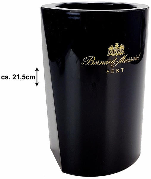 Bernard-Massard Sektkühler Flaschenkühler Weinkühler schwarz