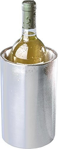 Hendi Weinkühler, Doppelwandig, für den Gebrauch ohne Eiswürfel, Flaschenkühler, ø120x(H)180mm, Edelstahl