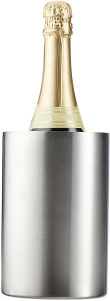 Relaxdays Standard, silber Flaschenkühler Edelstahl, doppelwandig, starke Isolierung, Sektkühler und Weinkühler, Flaschen Ø 10 cm