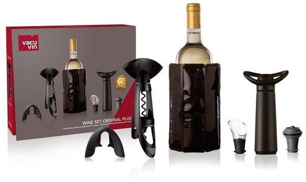 Vacu Vin Weinkühler Geschenkset Wein Original Plus, mit umfangreichem Zubehör