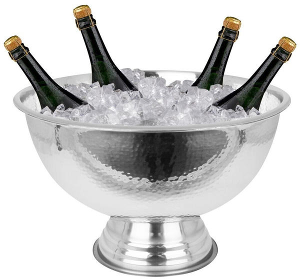 Koopman International Koopman Champagnerkühler Edelstahl mit Hammerschlag Sektschale Sektkühle