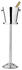 Edzard Sektkühler Capri mit Ständer, Edelstahl hochglanzpoliert, gehämmert, H 83 cm, Kühler H 23 cm