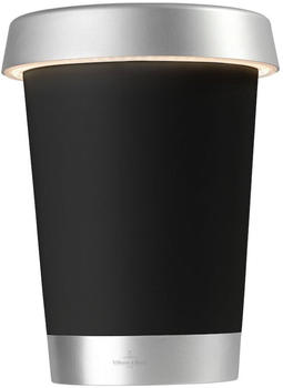 Villeroy & Boch Bordeaux Weinkühler - mit LED beleuchtet - schwarz, silber - Höhe 22 cm