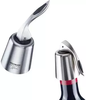 Westmark Campana Flaschenverschluss Edelstahl/Silikon, silber/schwarz (61873360)