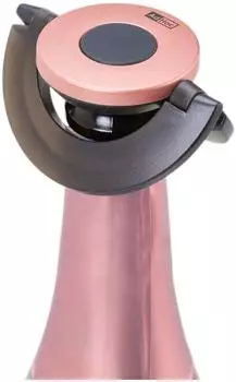 AdHoc GUSTO Sektflaschenverschluss schwarz/rosé, Kunststoff/Silikon (FV54)