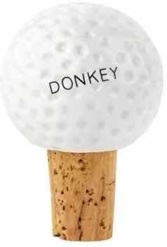 Donkey Bottle Sealer Golf, Flaschenverschluss, Keramik und Kork (200629)