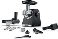 BOSCH Fleischwolf "Serie 6 MFWS650B, 3,5kg/Min., 2 Lochscheiben (3 & 8mm), schwarz"