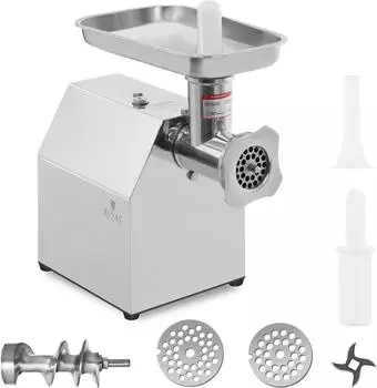 Royal Catering Fleischwolf RCFW 140-850ECO Edelstahl 140kg/h 850W Reverse-Funktion (RCFW 140-850ECO)