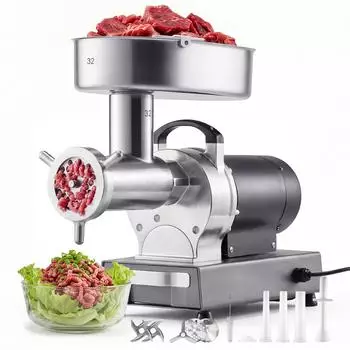VEVOR Fleischwolf #32 1100W 9,5kg/Min mit Wurstaufsatz