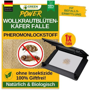 Green Guardia Wollkrautblüten Falle mit Spezial-Lockstoff & starker Klebefläche, chemiefrei 1 x Falle