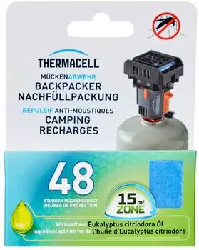 Thermacell M&uuml;ckenabwehr Nachf&uuml;llpack f&uuml;r Backpacker, 12 Wirkstoffpl&auml;ttchen (M-48)