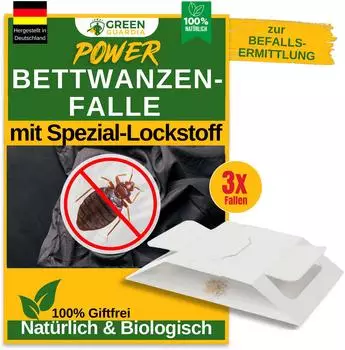 Green Guardia Bettwanzen Falle mit Spezial Lockstoff