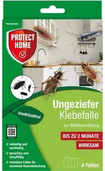 Protect Home Ungeziefer Klebefalle 4 St&uuml;ck Natria f&uuml;r kriechende Insekten