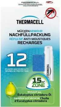 Thermacell Wirkstoffpl&auml;ttchen mit Gaskartuschen zur M&uuml;ckenabwehr f&uuml;r 15 m&sup2; 12 Stunden Schutz 86601983