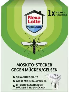 Nexa Lotte M&uuml;ckenstecker gegen M&uuml;cken Gelsen 1 Set M&uuml;ckenstecker