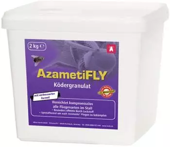 Cit cit Insektengranulat AzametiFly 2.000 g f&uuml;r die Bek&auml;mpfung von Pyrethroid resistenten Fliegen