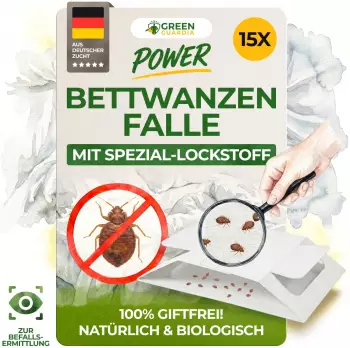 Green Guardia Bettwanzenfalle mit Spezial-Lockstoff 15 Stück (76850)