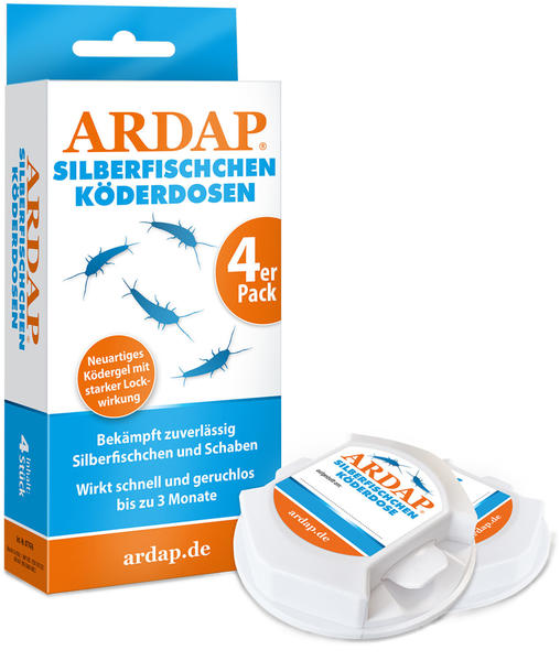 ARDAP Silberfischchen Köderdose 4er Pack
