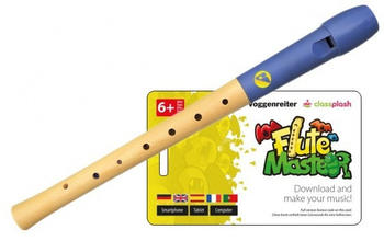 Voggenreiter Flute Master (App) + Holz/ Kunststoff Blockflöte mit deutscher Griffweise