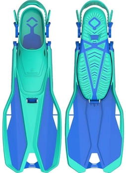 TECNOpro F6 C Travel Schwimmflossen Dunkelblau/Blau (412300)