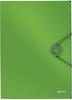 Leitz Eckspanner 4563-10-50, Solid, A4, grün, 3 Einschlagklappen, Kunststoff