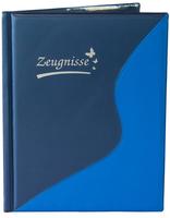 Idena Zeugnismappe DIN A4, 12 H&uuml;llen blau/dunkelblau, 1 St.