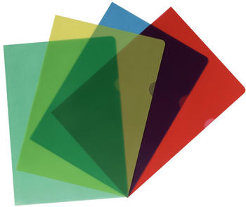 Herlitz Aktenhülle DIN A4 Standard genarbt farbig sortiert 20 Stück (11420254)