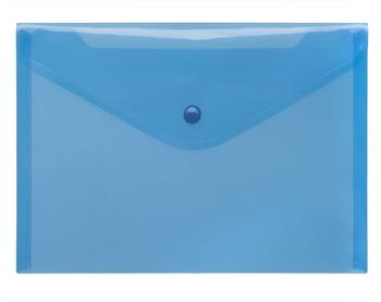 FolderSys Dokumentenmappe A5 quer transparent blau