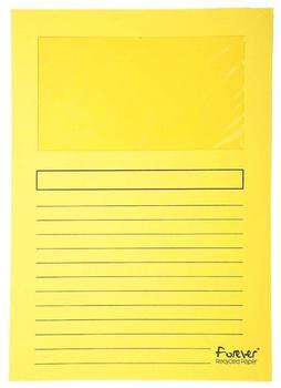 Exacompta Fenstermappen Forever 130g 22x31cm A4 (25 St&uuml;ck) gelb