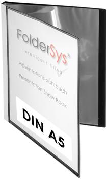 FolderSys Pr&auml;sentations-Sichtbuch A5 40 H&uuml;llen schwarz