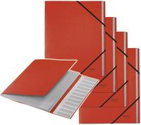 LEITZ 39150025, LEITZ Ordnungsmappe recycle 3915 12 F&auml;cher rot