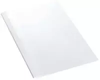 Pavo Thermobindemappen 8003600, A4, 6mm, 60 Blatt, Hochglanz-Karton, wei&szlig;, 100