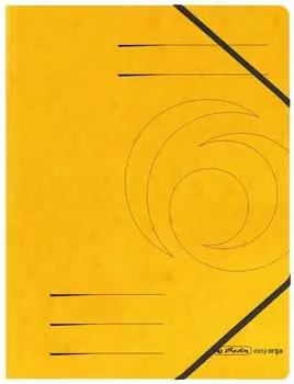 Herlitz Eckspannmappen easy orga A4 gelb 1Pack=5St. (11387164)