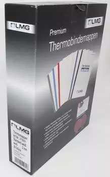 LMG Thermo-Bindemappen Premium A4 1Pack=50St. Wei&szlig; (BMWEISS-R2)