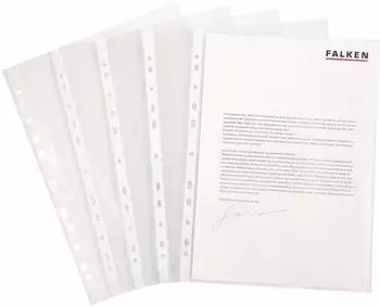 Falken Prospekthüllen A4 glasklar glatt 1Pack=100St. (11298254)