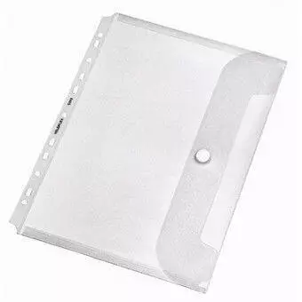 VELOFLEX Prospekth&uuml;llen Jumbo Crystal A4 transparent genarbt (5342 100)