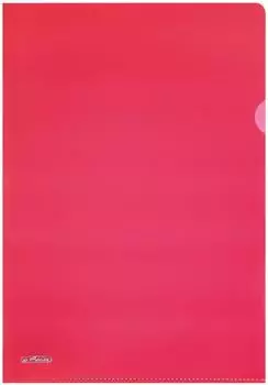 Herlitz Sichth&uuml;llen Aktenh&uuml;lle rot genarbt DIN A4 (50009091)