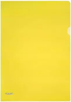 Herlitz Sichth&uuml;llen gelb genarbt DIN A4 (50009121)