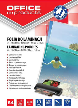 Office Products Laminierfolie A4 80 micron 100 St&uuml;ck