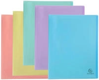 Exacompta 88670E 8x Sichtmappen A4 aus PP mittelfest, 60 H&uuml;llen, Chromaline...