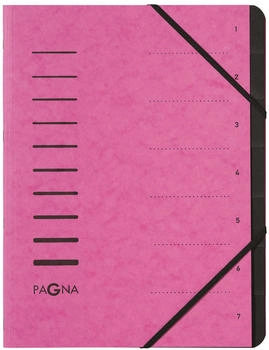PAGNA Ordnungsmappe A4 7 F&auml;cher rosa (40058-34)